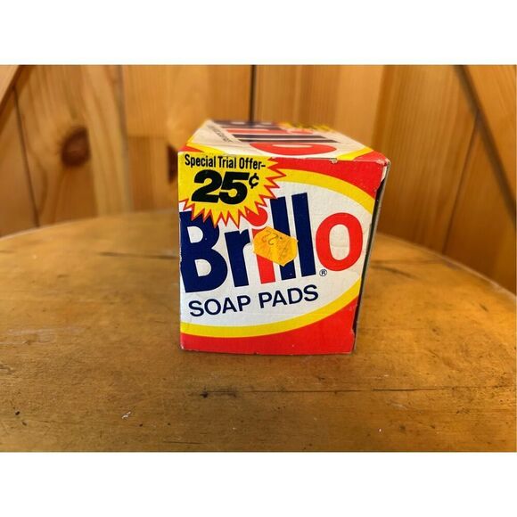 Vintage Box of 4 Brillo Steel Wool Soap Pads Dial Corporation (8552) - Picture 2 of 7